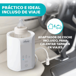 Calienta Biberones Chicco Rápido y Portátil | Ideal para Casa y Coche