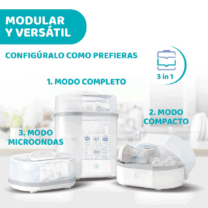 Esterilizador vapor 3 en 1 | Rápido, Eficaz y Modular