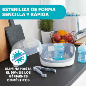 Esterilizador Chicco Microondas a Vapor | Rápido, Seguro y Universal