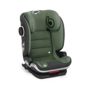 Asiento infantil Be Cool Mars i-Size color Be Grass, ajustable para estaturas entre 100 y 150 centímetros.